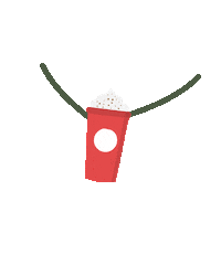 Christmas Reindeer Sticker by STARBUCKS ESPAÑA
