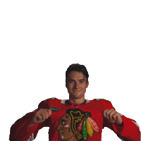 Happy Ice Hockey Sticker by NHLBlackhawks