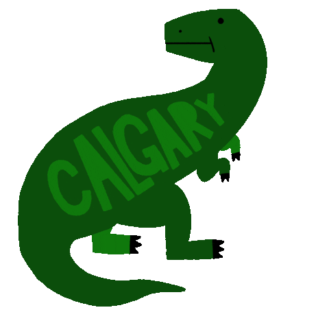 tourismcalgary giphyupload travel dinosaur calgary Sticker