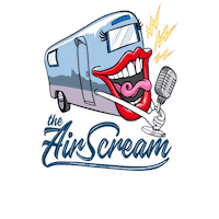 Karaoke Airstream Sticker by The Sober Curator