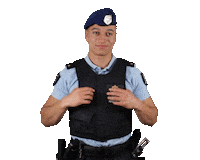 Clap Police Sticker by Werken bij Defensie