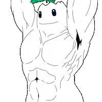 Flexing Beast Mode Sticker by Magic Eden