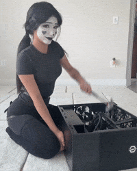 Lia222 clowngirl break pc computer destroy clown latina GIF