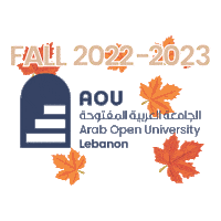 Fall Studying Sticker by Arab Open University