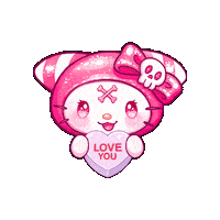 Love You Heart Sticker by Candy Kult Land