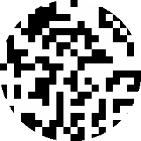 Black And White Pixel Sticker by IMPOSSIBLE ®