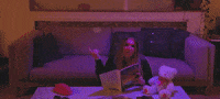 Calling Late Night GIF by Heather Sommers
