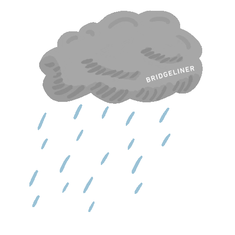 Rain Cloud Sticker by Bridgeliner