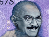Mahatma Gandhi Money GIF