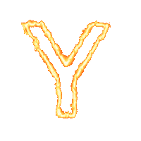 Fire Alphabet Sticker by YSL Beauty