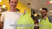 Just Lugging Salad Around