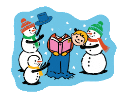 Reading Snowman Sticker by Book of the Month