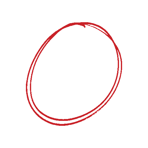 Red Circle Sticker by ELKO Iceland