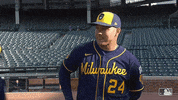 Lorenzo Cain Hello GIF by Milwaukee Brewers