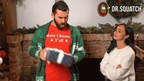 Christmas Wow GIF by DrSquatchSoapCo