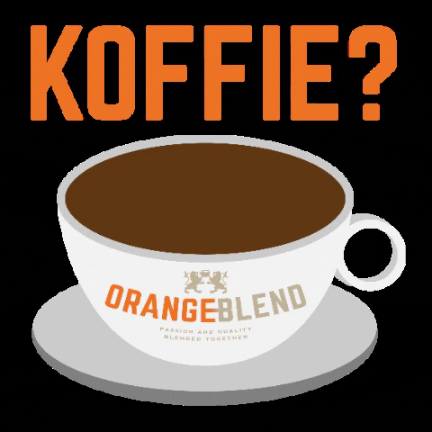 OrangeBlend giphygifmaker coffee latte coffee cup GIF