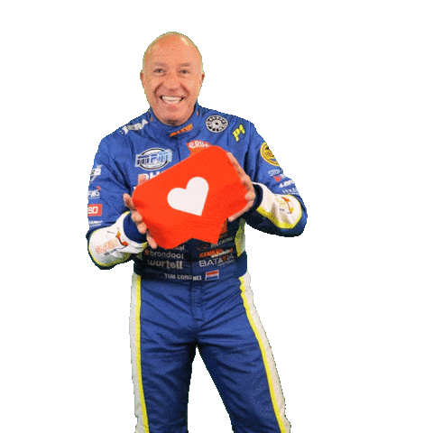 Tom Coronel Heart Sticker by Coronel Dakar