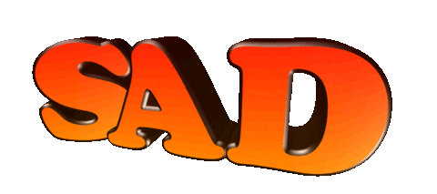 sad text Sticker