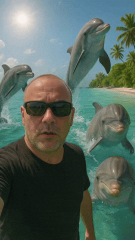 Dolphins GIF by systaime