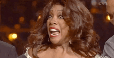 Excited Mary Wilson GIF by Dancing with the Stars
