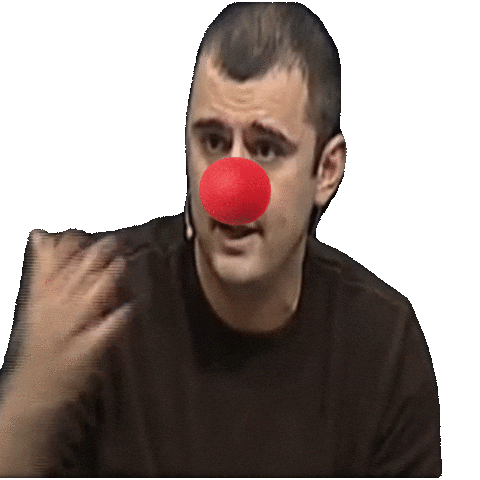 Gary Vaynerchuk Clown Sticker by GaryVee