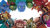 Happy Lets Go Sticker by The Animasks
