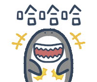 Shark 哈 Sticker
