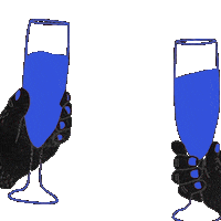 wine cheers Sticker by Gik Live!