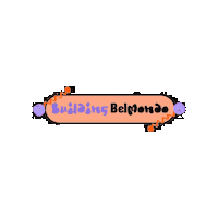Building Belmonte Sticker by La Rivoluzione delle Seppie