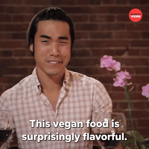 Surprisingly flavorful vegan food