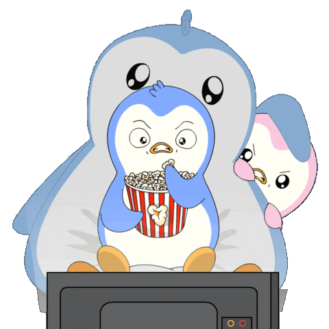 Scared Horror Sticker by Pudgy Penguins