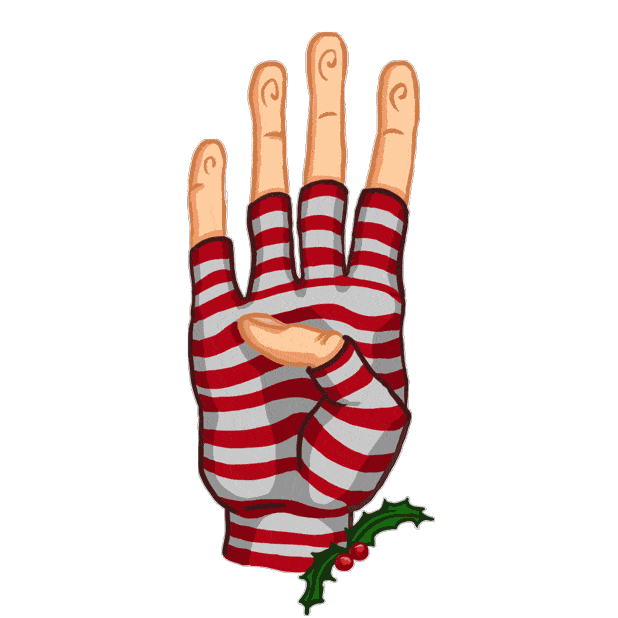 Christmas Finger Sticker by Stickerpacks.design