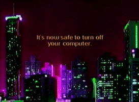 glitchedmemories night vhs city gif artist GIF