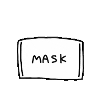 Mask Corona Sticker by Konomi Sakamoto