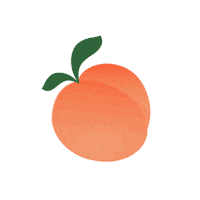 Fruit Peach Sticker by It's PrivyCam