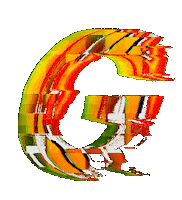 Glitch Alphabet Sticker by #BASILIO