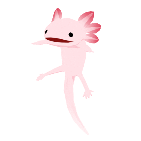 Axolotl Forester Sticker