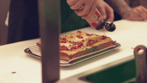 visuals_smugglers giphyupload pizza visual smugglers detroit-style pizza GIF