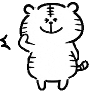 yoyoyon tiger roger yoyo white tiger Sticker