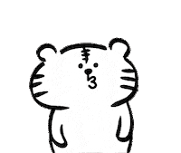 white tiger sticker by yoyoyon