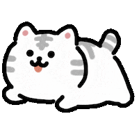 Happy White Tiger Sticker by kupaberu