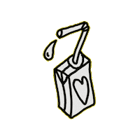 Latte Libro Sticker by Dan Flow Art