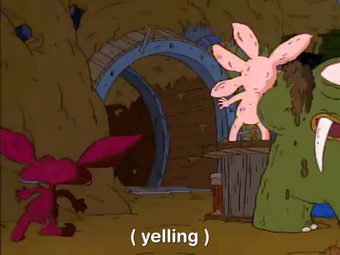 nickrewind giphydvr nicksplat aaahh real monsters giphyarm041 GIF