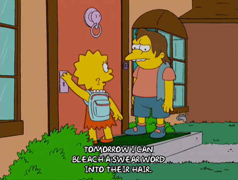 happy lisa simpson GIF