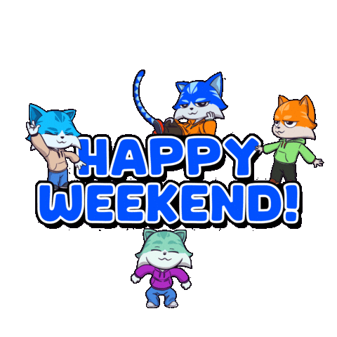 Happy Cat Sticker by Toshithecat