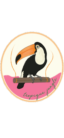 Bird Tucan Sticker by BLAKE SEVEN
