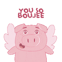 Flying Pig Sticker by PositivelyPigasus