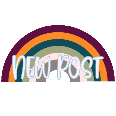 Rainbow New Post Sticker by Designs by Denae