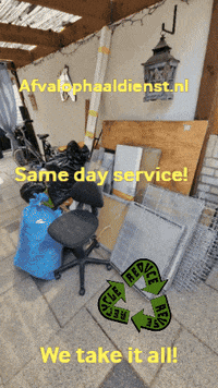 Afvalophaaldienst recycling aod same day service same day pick up GIF