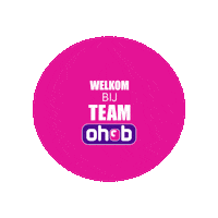 Team Welkom Sticker by OHCB Schoonmaakdiensten